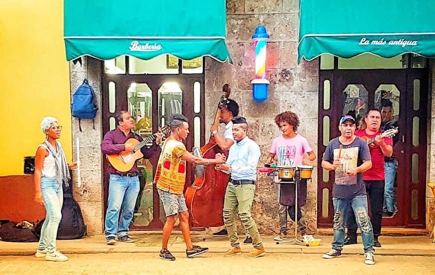 Live music and band in havana Vieja, Cuba