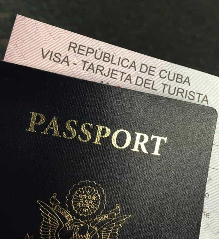 passport and visa to go to cuba, OFAC license