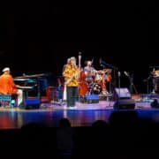 a picture of chucho valdez playing at havana jazz plaza