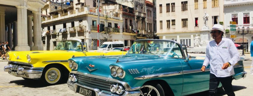 vintage car tour during the vip music tour in Cuba