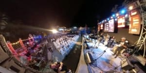 live stage outdoor show at havana jazz festival casa de la cultura