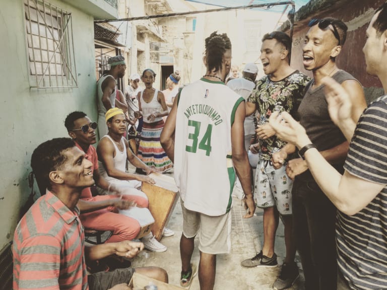 Rumba circle in Havana, Cuba