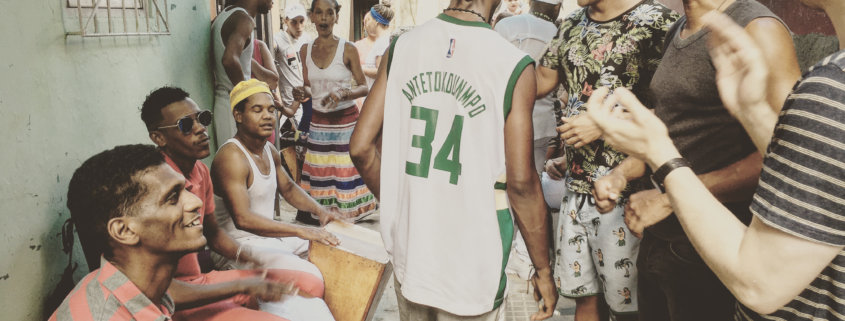 Rumba circle in Havana, Cuba