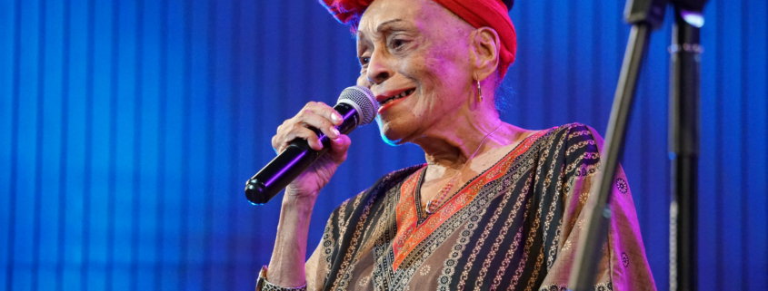 famous Cuban singer Omara portuondo playing with buena vista social club