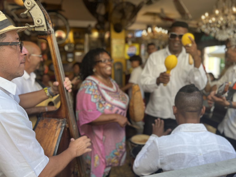 Cuban Musicians Playing in Old Havana, Cuba