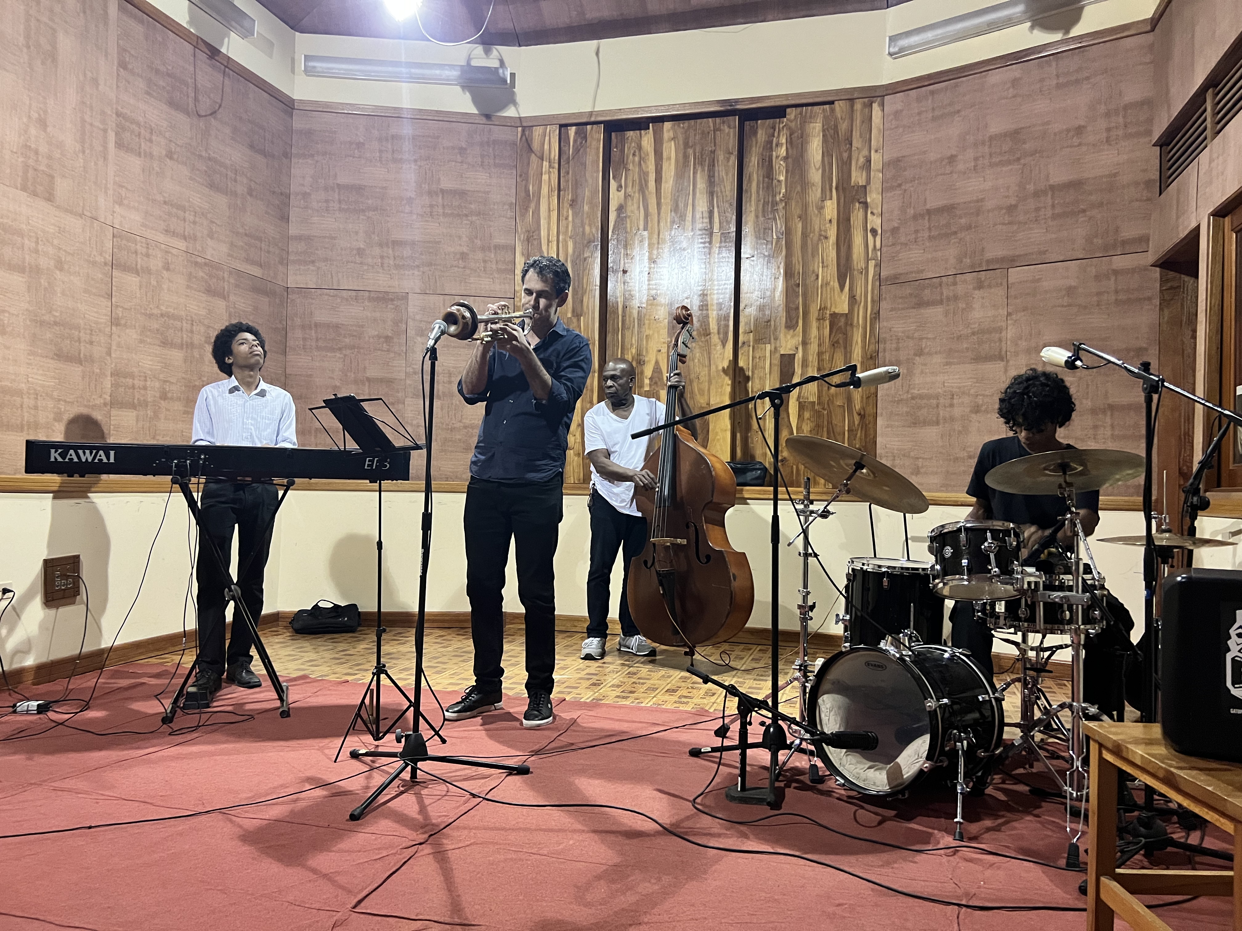 Private live studio session with Cuban musicians