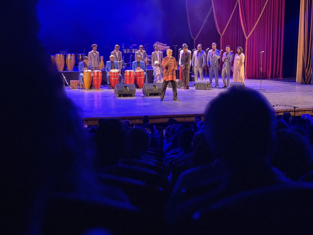 Los Muñequitos de Matanzas performing onstage in Havana