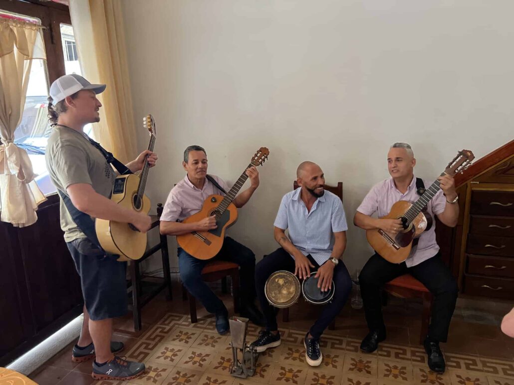 Havana Music Tours guests on a Cuba trip in 2023
